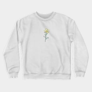 Yellow Flower Crewneck Sweatshirt